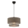 Lampadario a sospensione ECHO 1xE27/60W/230V marrone/grigio