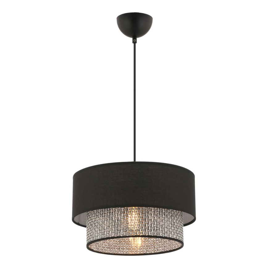 Lampadario a sospensione ECHO 1xE27/60W/230V nero/grigio