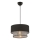 Lampadario a sospensione ECHO 1xE27/60W/230V nero/grigio
