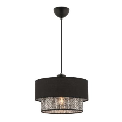 Lampadario a sospensione ECHO 1xE27/60W/230V nero/grigio