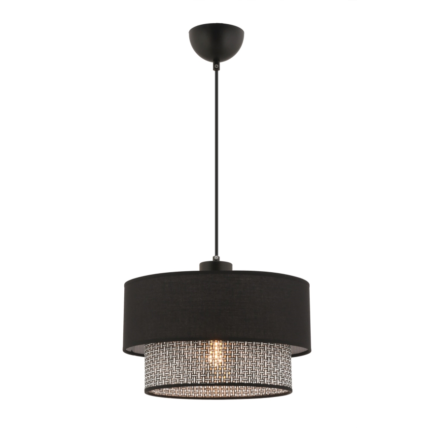 Lampadario a sospensione ECHO 1xE27/60W/230V nero/grigio