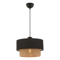 Lampadario a sospensione ECHO 1xE27/60W/230V nero/marrone