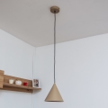 Lampadario a sospensione ETNA 1x E27/15W/230V Ø 18,5 cm beige