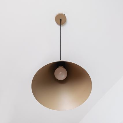 Lampadario a sospensione ETNA 1xE27/15W/230V Ø 25 cm beige