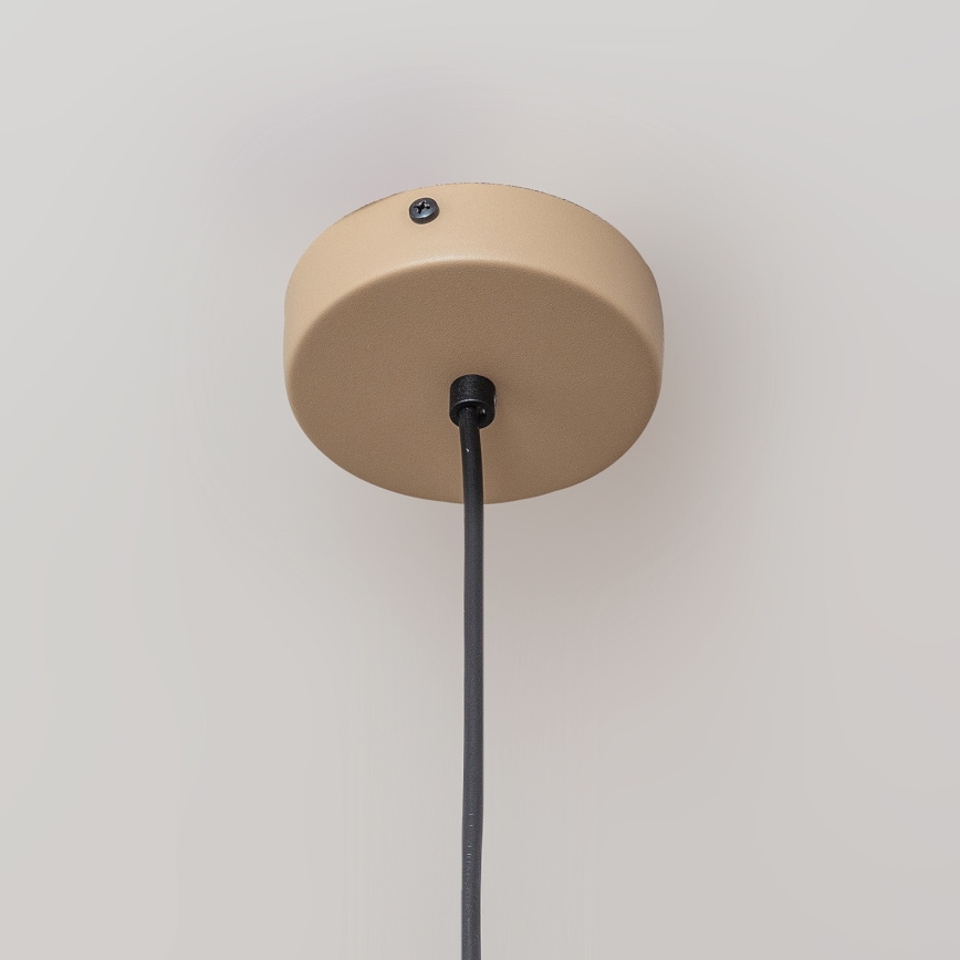 Lampadario a sospensione ETNA 1xE27/15W/230V Ø 25 cm beige