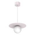 Lampadario a sospensione FLAT 1xE27/15W/230V, crema