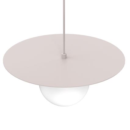 Lampadario a sospensione FLAT 1xE27/15W/230V, crema