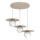 Lampadario a sospensione FLAT 3xE27/15W/230V beige