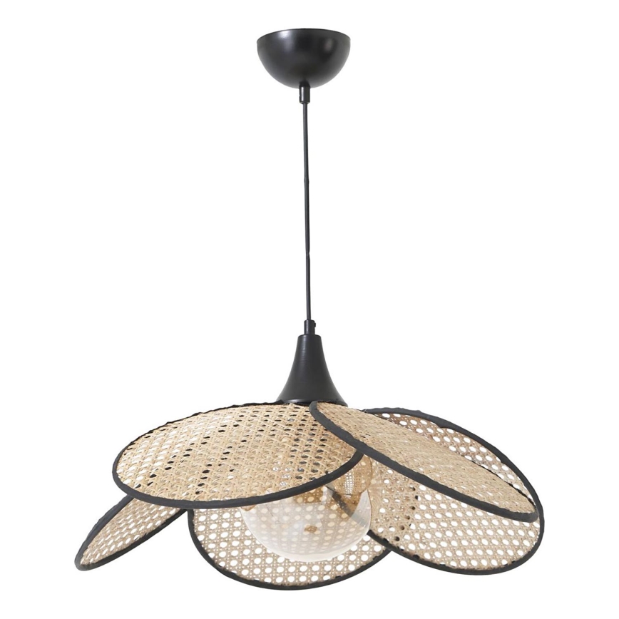 Lampadario a sospensione FUME 1xE27/40W/230V Ø 45 cm nero/beige