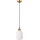Lampadario a sospensione HECTOR con cavo 1xE27/15W/230V bianco/ottone Ø 14 cm