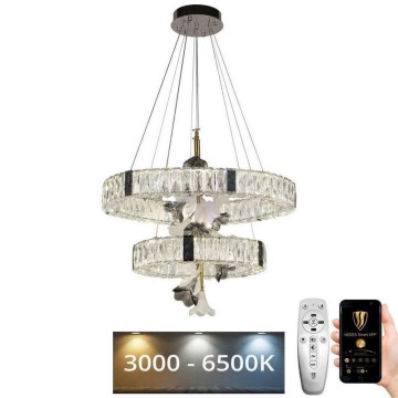 Lampadario a sospensione in cristallo dimmerabile a LED su cavo LED/70W/230V 3000-6500K + telecomando