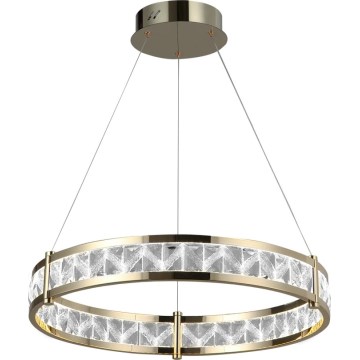 Lampadario a sospensione in cristallo dimmerabile LED ENRIQUE LED/40W//230V 3000-6000K Ø 60 cm + telecomando