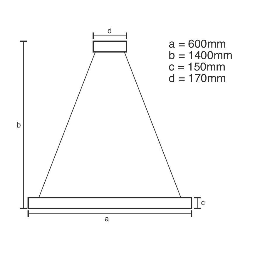 Lampadario a sospensione in cristallo dimmerabile a LED su cavo LED/40W/230V 3000-6500K + telecomando