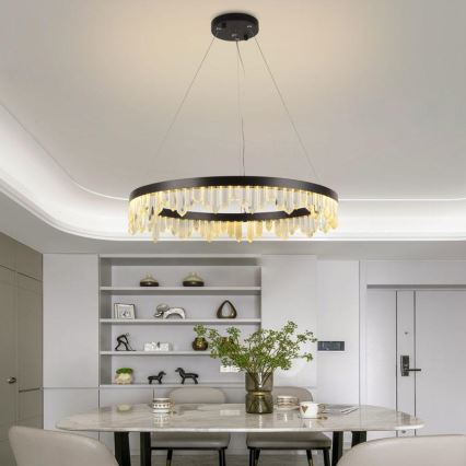 Lampadario a sospensione in cristallo dimmerabile a LED su cavo LED/40W/230V 3000-6500K + telecomando