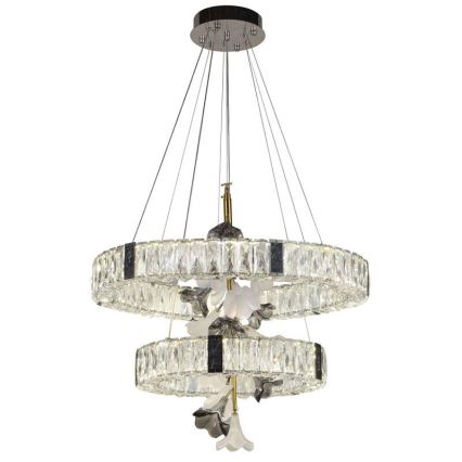 Lampadario a sospensione in cristallo dimmerabile a LED su cavo LED/70W/230V 3000-6500K + telecomando