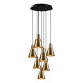 Lampadario a sospensione KEM 7xE27/40W/230V dorato