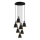 Lampadario a sospensione KEM 7xE27/40W/230V nero