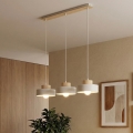 Lampadario a sospensione KIVI 3xE27/15W/230V bianco