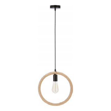Lampadario a sospensione KOLO 1xE27/40W/230V beige/nero