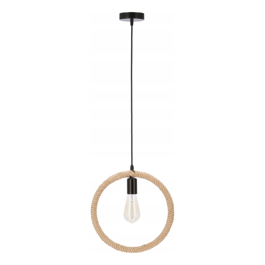 Lampadario a sospensione KOLO 1xE27/40W/230V beige/nero