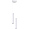 Lampadario a sospensione LAGOS 2xGU10/10W/230V bianco