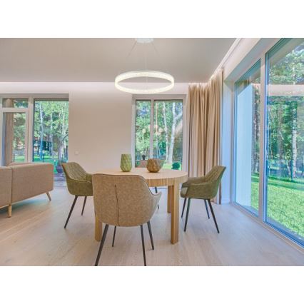 Lampadario LED dimmerabile a sospensione con cavo ALIANZ LED/45W/230V 3000-6000K Ø 60 cm + telecomando