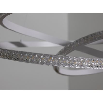 Lampadario LED dimmerabile a sospensione con cavo LED/90W/230V 3000-6500K Ø 47 cm + telecomando