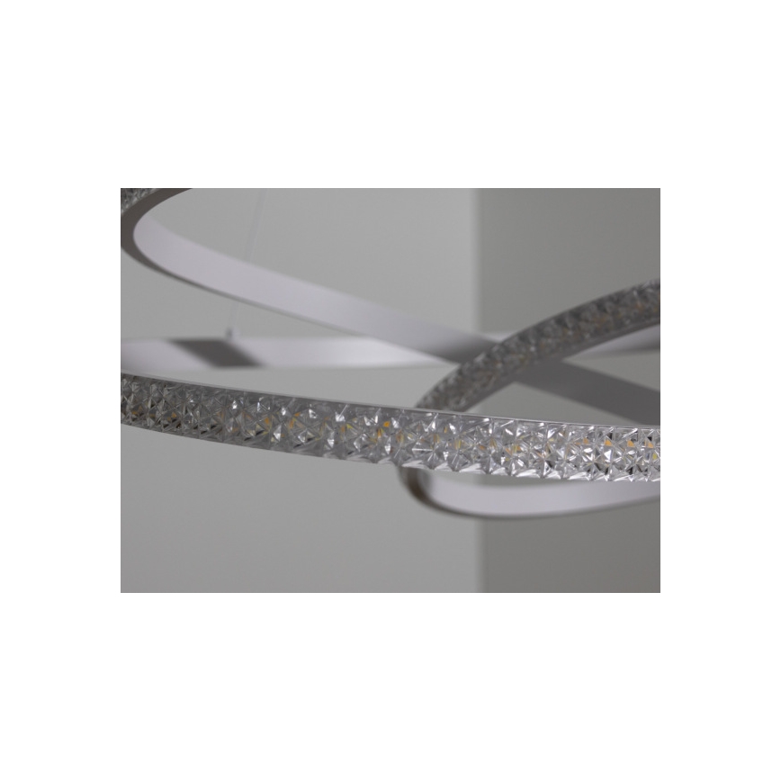 Lampadario LED dimmerabile a sospensione con cavo LED/90W/230V 3000-6500K Ø 47 cm + telecomando