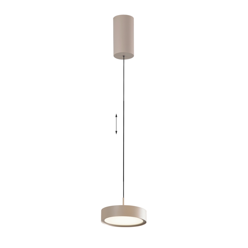 Lampadario a sospensione LED su cavo DENVER LED/21W/230V beige