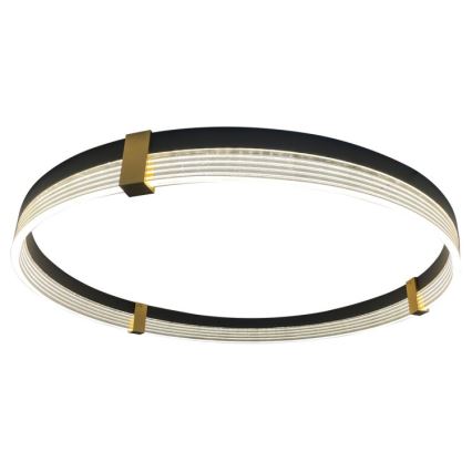 Lampadario a sospensione LED su cavo TRIANGLE LED/40W/230V 3000/4000/6000K Ø 60 cm nero