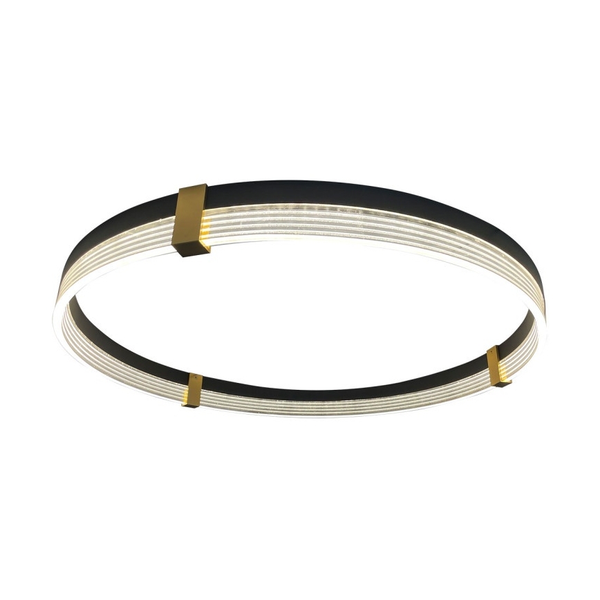 Lampadario a sospensione LED su cavo TRIANGLE LED/40W/230V 3000/4000/6000K Ø 60 cm nero