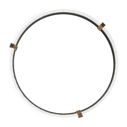 Lampadario a sospensione LED su cavo TRIANGLE LED/40W/230V 3000/4000/6000K Ø 60 cm nero