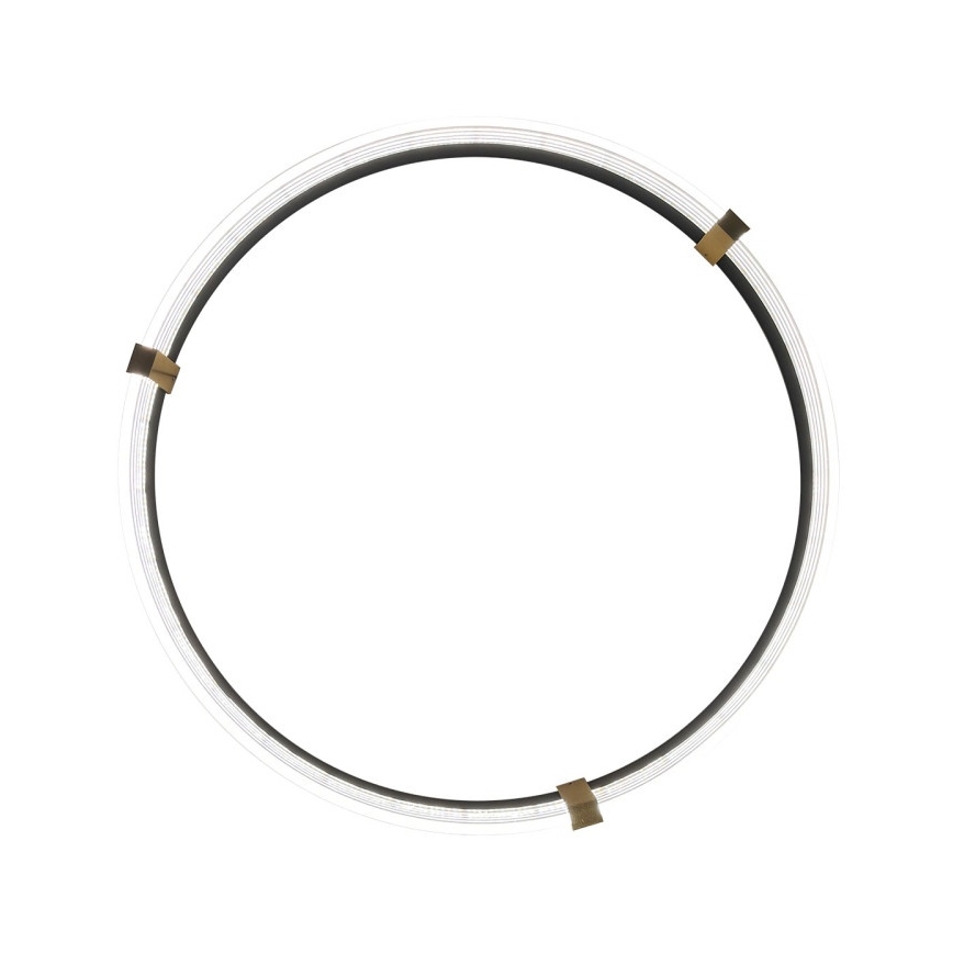 Lampadario a sospensione LED su cavo TRIANGLE LED/40W/230V 3000/4000/6000K Ø 60 cm nero