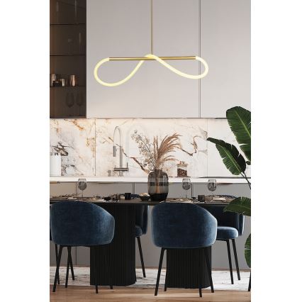 Lampadario a sospensione LED SUPREME LED/22W/230V 100 cm oro