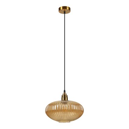 Lampadario a sospensione MILOU 1xE27/15W/230V oro/beige fumé