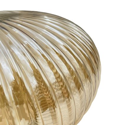 Lampadario a sospensione MILOU 1xE27/15W/230V oro/beige fumé