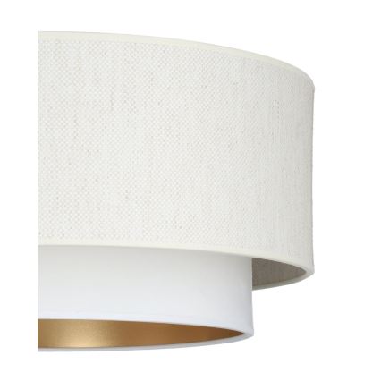 Lampadario a sospensione NATIA 1xE27/60W/230V Ø 45 cm bianco