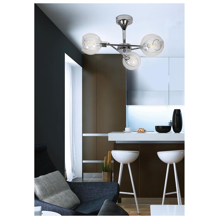 Lampadario a sospensione OZZO 3xE14/40W/230V