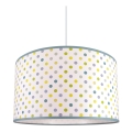 Lampadario a sospensione per bambini DOTS VERDE 1xE27/60W/230V