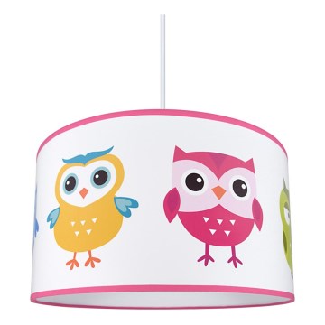 Lampadario a sospensione per bambini OWLS 1xE27/60W/230V