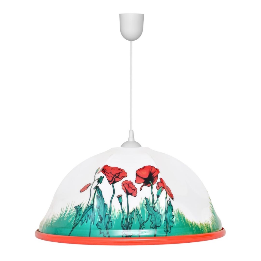 Lampadario a sospensione per bambini POPPIES 1x27/15W/230V