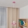 Lampadario a sospensione per bambini STARS 1xE27/15W/230V rosa/bianco
