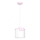 Lampadario a sospensione per bambini SWEET 1xE27/15W/230V bianco/rosa/farfalla