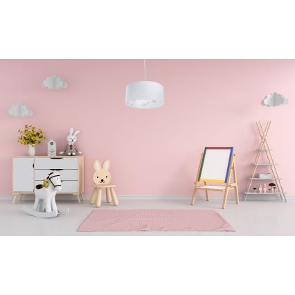 Lampadario a sospensione per bambini SWEET DREAMS 1xE27/60W/230V diametro 30 cm