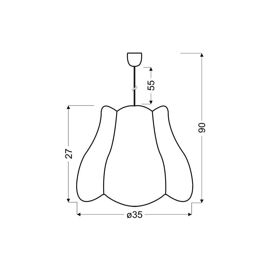 Lampadario a sospensione per bambini ZUZA 1xE27/60W/230V blu
