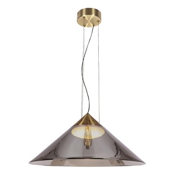 Lampadario a sospensione PRESTO 1xGX53/10W/230V Ø 50 cm oro/grigio fumé