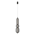 Lampadario a sospensione PUMA LED/15W/230V Ø 14 cm nero