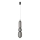Lampadario a sospensione PUMA LED/15W/230V Ø 14 cm nero