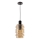 Lampadario a sospensione RADON 1xE27/40W/230V beige fumoso