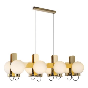 Lampadario a sospensione REGGIO 8xE27/40W/230V, oro
